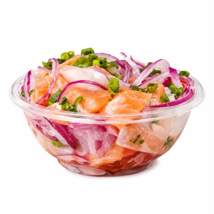 Ceviche salmão e peixe branco