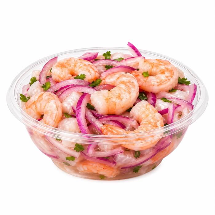 Ceviche salmão, camarão e peixe branco